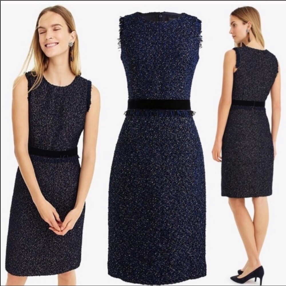NEW J.Crew Sparkle Tweed Dress